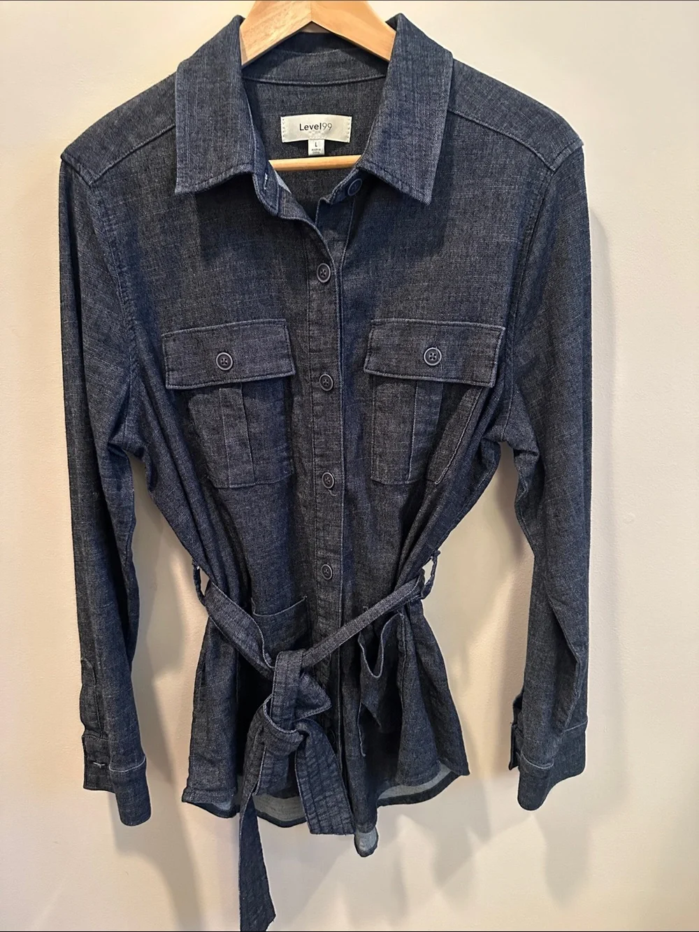 Level 99 Indigo Denim Jacket - Dark Blue